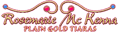 Rosemarie Mc Kenna Plain Gold Tiaras